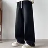 Jeans vintage plus size masculino roupas novas estilo americano calças largas retas de perna larga para adolescentes e estudantes calças casuais