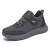 Zapatos de algodón de invierno para hombre, botas de velcro para hombre, estilo pareja, botas versátiles, botas de nieve gruesas y forradas de polar para hombre, botas de algodón cálidas