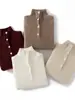 Suéter de Cachemira para Mujer Cuello Alto Trenzado Otoño e Invierno Engrosado Capa Base Suéter de Punto de Manga Larga Holgado Blanco
