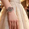 Pulsera Cuadrada Geométrica de Estilo Retro Étnico Transfronteriza Pulsera Redonda con Borla Perla Estilo Bohemio Joyería para Mujeres