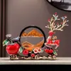 Enfeites Criativos de Alce de Luxo Leve Decorações para Casa Ampulheta Pintura com Areia Rolante Decorações Presentes de Inauguração