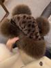 Nuevo Sombrero Mongol de Estampado de Leopardo Vintage 2024 para Mujer Invierno Lindo Oso Sombrero Lei Feng Engrosado Cálido Protección para Orejas Sombrero Esponjoso