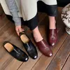 Zapatos de piel de vaca de primera capa para mujer, zapatos retro de boca profunda, nuevos para otoño, punta redonda, ajustados al pie, tacón medio grueso, zapatos de caña baja
