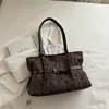 Bolsa Feminina para o Trabalho Bolsa Tote de Grande Capacidade Alta Aparência Tendência Simples Moda Bolsa de Ombro Único para o Trabalho Bolsa de Axila Feminina