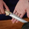 Cuchillo de corte de hueso forjado a mano Yangjiang, cuchillo especial para corte de hueso, desangrado de carne, cuchillo para matar cerdo, oveja, cuchillo para desollar carne de matanza