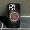 Funda de teléfono estilo étnico retro con patrones de mandala, acabado mate, carcasa rígida, para iPhone 18 Pro Max y iPhone 16 Pro Max