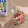 Aplicable a Apple 17promax Pulsera Creativa Estilo Dulce con Colgante de Cristal Lanyard para Teléfono iPhone Android Personalización
