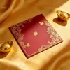 Envelopes Vermelhos de Tamanho Médio Específicos para Casamento 2026 Novos Sacos de Presente Pequenos de Casamento de Alto Padrão para Convidados de Honra Madrinhas Cento de Yuan