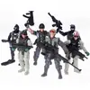 Adornos para Decoración de Pasteles Soldados de Fuerzas Especiales helicóptero tanque niños niños fanáticos militares tarjeta de cumpleaños plug-in