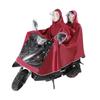 Impermeable poncho para bicicleta eléctrica de fábrica directo para adulto con doble ala y protección facial, impermeable para doble conducción al por mayor