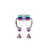 Nuevo Producto de Comercio Electrónico Transfronterizo, Joyería Magnética de Acero Inoxidable a la Moda y Sencilla para Perforaciones, Aro para Nariz, Pinza para Nariz, Anillo de Herradura, Aro Falso para Nariz