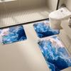 Alfombrilla de Piso de Baño de Barro de Diatomeas al por Mayor Transfronteriza Juego de Tres Piezas Absorbente de Agua Antideslizante para el Hogar Alfombrilla de Inodoro de Gama Alta Lavable y Limpiable con Paño