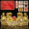 Pixiu de Latão Atrai-Riqueza, Pixiu de Cobre, Pixiu com Ruyi, Enfeites de Pixiu, Artesanato de Pixiu de Cobre, Decorações para Escritório, Atacado de Presentes