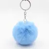 568cm Llavero Colgante Bola de Piel Artificial Accesorios Decoración para Bolsos Venta al por Mayor Envío Gratis Colgante de Cadena