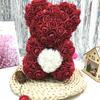 Flor de rosa de espuma de PE de simulação de 3,5 cm decoração de mão flor artificial material para guirlanda de caixa de doces de casamento atacado