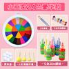 Conjunto de almofadas de tinta coloridas para pintura a dedo infantil Almofada de tinta para palma Pigmento para pintura a dedo Pintura atóxica Grafite pode