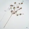 Prata Champanhe Estacas de Frutas Decorações de Natal Decoração de Árvore de Natal Espuma Simulada Lantejoula Decoração de Frutas Vermelhas