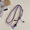 Teléfono Móvil Cuerda Larga de Dos Colores Anti-Pérdida Colgante Fuerte Personalizado para Parte Trasera Lateral Colgante Diagonal Hebilla Doble Cuerda Larga Ajustable