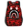 Mochila Escolar Infantil Tubarão Transfronteiriço Bolsa Tote Desenho Animado Mochila Grande com Estampa Total para Meninos, Pedido Mínimo de Uma Peça