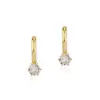 Brincos Simples de Zircônia Mais Vendidos para Mulheres com Design de Diamante Único e Brilhante, Brincos Discretos e de Alto Padrão, Brincos Mais Vendidos Transfronteiriços Atacado