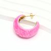 Pendientes de acero de titanio con esmalte de gota de textura fresca transfronteriza europea y americana, moda de nicho femenina de alto sentido, joyería para las orejas de oro de 18 quilates