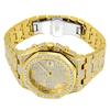 Reloj Missfox Más Vendido Europeo y Americano de Alta Gama Acero Inoxidable Diamantes Completos Calendario Estrellado Cuarzo Impermeable Reloj de Hombre