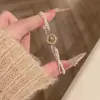 Pulseira Estrela de Pérola com Contas Redondas de Zircônia Pulseira de Luxo Leve de Alta Qualidade Pulseira Elegante da Moda Elegante Versátil para Mulheres