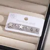 Pendientes de botón de acero inoxidable con forma de flor y corazón de circonita, estilo coreano japonés simple, pendientes de botón con combinación geométrica de corazón, conjunto ins