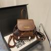 Bolsa Feminina 2025 Nova Vintage Grande Capacidade Mochila Moda Casual Outono Oncinha Bolsa de Ombro Bolsa de Mão