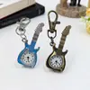 Reloj de bolsillo pequeño personalizado al por mayor, guitarra, para hombre y mujer, retro, regalo creativo, reloj para mujer, cuarzo, no mecánico, para mujer