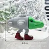 Llavero Caja Sorpresa Figura Shan Hai Jing Llavero Colgante Shan Guo Shan Hai Jing Figura de Palo de Madera de Goma Blanda 3D Pvc