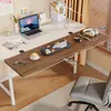 Tablero de extensión de escritorio, escritorio de computadora de oficina, bandeja para teclado, plegable, estante de almacenamiento sin taladro, mesa de extensión de brazo