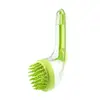 Cepillo para Champú con Dispensador de Líquido, Herramienta para Limpieza y Masaje del Cuero Cabelludo, Rascador para Baño de Mascotas, Directo del Fabricante