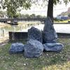 Roca hueca de fibra de vidrio de piedra de simulación de jardín súper popular, decoración de jardín de rocalla, accesorios de fotografía, paisajismo