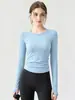 Roupa de ginástica top roupa de yoga feminina 2026 novo conjunto de manga longa esportivo para corrida de alta qualidade roupas de treino para Pilates