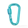 Mosquetão Pequeno de Liga de Alumínio 6cm com Fivela de Liberação Rápida com Trava, Chaveiro, Fivela de Mochila, Fivela em D, Fivela de Mola