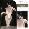 Lencería sexy de piano nocturno, deseo puro, pijama perezoso, encaje seductor y apasionado, escote en V pronunciado, revelando el pecho, camisón estilo francés, coqueteo 7761