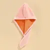 Touca de secar cabelo Yuyan em microfibra coral, espessa e absorvente, touca de cabelo para casa de secagem rápida, faixa para cabeça que não solta fiapos, personalizável