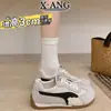 Zapatos de Entrenamiento Alemanes con Cordones de Piel de Vaca para Mujer, Zapatillas Casuales Finas y Transpirables de Verano, Zapatos para Mujer que Hacen que los Pies Parezcan Más Pequeños, Zapatos A-Gan