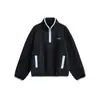 Sudadera Polar Cattee para Hombre y Mujer, Sudadera de Invierno Cálida con Cuello Alto de Media Tejido de Punto, Color Contrastante, Nueva Tendencia 2025