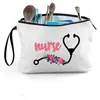 Bolsa de Lona Impresa con Cremallera de Venta Caliente Transfronteriza Gran Capacidad para Tarjeta de Identificación Pasaporte Libro Almacenamiento Conveniente Bolsa de Cosméticos para Mujer