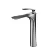 Grifo de Lavabo Metálico de Comercio Exterior Transfronterizo, Grifo de Agujero Único para Agua Caliente y Fría en Baño, Grifo para Encimera de Tocador de Baño