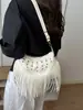 Bolso de Hombro Verano 2026 Nuevo Estilo Personalizado con Remaches y Borlas, Estilo Vacacional, Moderno, Ligero, Casual, Bolso de Mujer al por Mayor