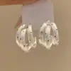 Pendientes de Plata con Lunares Dorados Estilo Francés para Mujer, Nuevo Modelo 2026, Pendientes de Diseño Nicho de Lujo Ligero, Accesorio Elegante Versátil