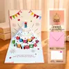 Cartão de Cumprimentos de Bolo de Aniversário 3D Estéreo com Música e Luz Cartão Criativo para Melhor Amigo, Amigo, Esposa, Celebridade da Internet Presente de Aniversário