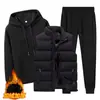 Trajes deportivos casuales de algodón para otoño e invierno, de venta al por mayor transfronteriza, holgados, modernos, con forro polar y material engrosado, para estudiantes jóvenes, en stock
