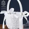 Cesta estilo americano novios romántica boda sueño mariposa flor flores infantiles ceremonia de boda cesta de flores hecha a mano