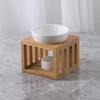 Suministro directo de fábrica personalizado DIY cerámica aromaterapia aceite esencial candelero variedad de marco de madera Amazon explosión Adornos artesanales