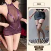 Lingerie Sexy com Tema Laranja, Peça Única para Garotas Sensuais com Alça Strap-On, Patchwork de Renda Transparente, Uniforme Sedutor para Dormir (Não Remove) A895