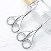 Tijeras de Acero Inoxidable Alemán con Puntas Redondas para Recortar el Vello Nasal, Recortador de Vello Nasal de Seguridad para Hombres, Tijeras de Recorte de Belleza para Recortar la Barba